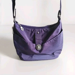 Baggallini Medium Purple Crossbody Purse W/Adjustable Strap & Side Pocket. PB - Picture 1 of 14