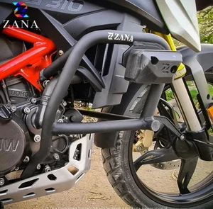 LOWER ENGINE GUARD WITH PUCK BLACK FIT FOR BMW G 310 R - Picture 1 of 4