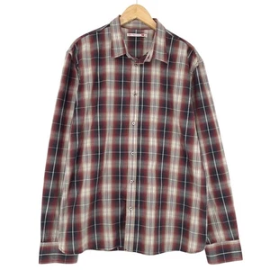 Vintage Levi's Men Shirt Plaid Flannel Cotton Ca6 Size XL - Picture 1 of 8