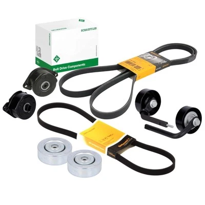 CONTI 5PK2060 5PK813 Keilrippenriemen + INA Rollen Satz für BMW 3 E46 5 E39 - Bild 1 von 4