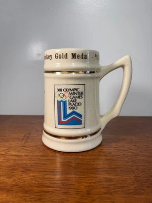 1980 Winter Olympics USA Hockey Gold Medal Winner Mug Lake Placid Vintage - Image 1 of 4