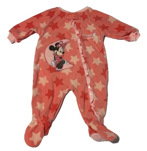 NWT Disney Baby Minnie Mouse 3-6 Months Full Zip Footed Sleeper - Sweet Dreamer - Picture 1 of 9