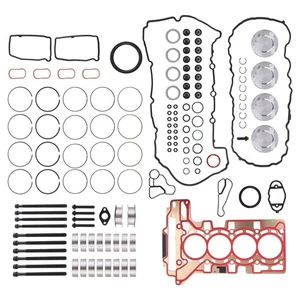 Engine Gasket Set w/ Pistons Main Bearings for BMW F07 528i GT N20 11122212157 - Picture 1 of 17
