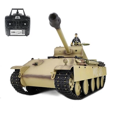 Henglong 1/16 7.0 RC Tank RTR Panther G 3879 BB IR Sound Smoke 2.4G Radio Tank - Image 1 of 4