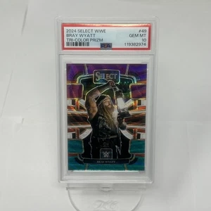 Panini Select WWE 2024 tricolor Prizm #49 Bray Wyatt PSA 10 - Imagen 1 de 2