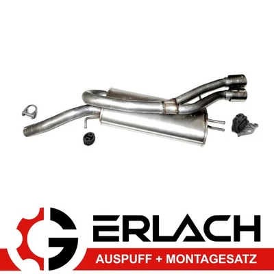 Pot d'échappement pour Fiat Bravo 1.4 1.6 1.9 Lancia Delta silencieux *4889 - Photo 1/4