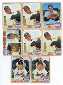 1968 TOPPS BASEBALL 40 CARD ATLANTA BRAVES LOT W/ JOE TORRE "HOF" "FREE SHIP - Picture 1 of 1