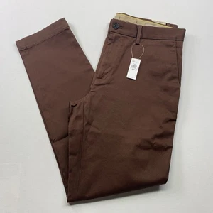 NEW Banana Republic Pants Men’s 32x32 Tapered Rapid Movement Chino #505165 Brown - Picture 1 of 15