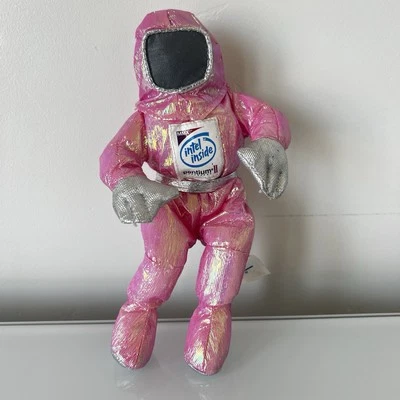 Intel Inside MMX PENTIUM II Advertise Iridescent Pink Astronaut Plush Bunny 8" - Image 1 of 4