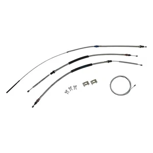 1958-64 Chevrolet Impala Complete Parking Brake Emergency Cable Kit OE Steel - Picture 1 of 9