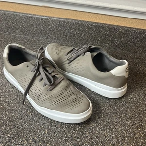 Cole Haan GrandSeries Mens 11.5 M Shoes Sneaker Beige Leather Casual Comfort Low - Picture 1 of 12