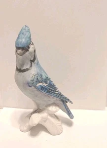 Statuina porcellana vintage Goebel Jay Bird CV80 alta 7,5" Germania Ovest - Foto 1 di 8