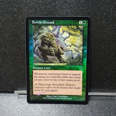 Fertile Ground Foil English Invasion MTG SP Green Enchantment 2000 N/M F/S Japan - Image 1 of 2
