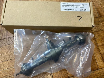 Integy C23112GUN Complete Alloy ONE Rear Axle for Axial AX10 (GRAY) - Image 1 of 2