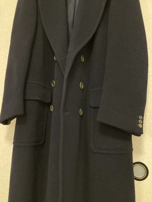 EMPORIO ARMANI Herringbone Coat Size 50 Men's From Japan Old Black Tag - Image 1 of 4