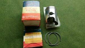 KAWASAKI KD80 MC1 G3SS PISTON & RINGS SET STD NOS OEM 13001-061 13008-047 - Picture 1 of 6