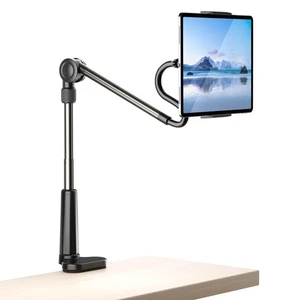 Desk Tablet Holder for iPad Pro No Stiff Easy Adjust Arm Phone and Tablet Sta... - Afbeelding 1 van 7
