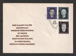1958 DDR Germany Anti Facist Resistance 3v (inc 25pf) Cover - Picture 1 of 1