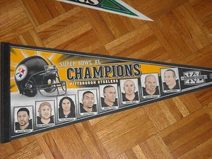 AWESOME PITTSBURGH STEELERS SUPER BOWL XL CHAMPIONS PENNANT - Picture 1 of 1