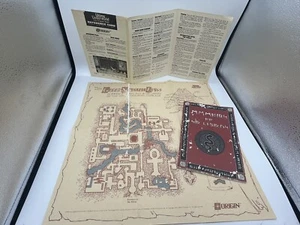 Ultima Underworld the Great Stygian Abyss Map 1992 Origin Ref card & Manual - Picture 1 of 11