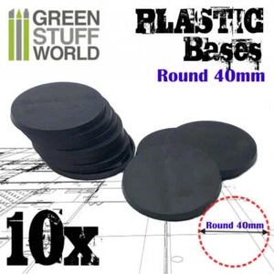 Plastic Bases - Round 40 mm BLACK - Imagen 1 de 1