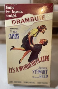 It’s A Wonderful Life, 1946 (VHS, 1993) James Stewart Donna Reed Drambuie NEW - Picture 1 of 2