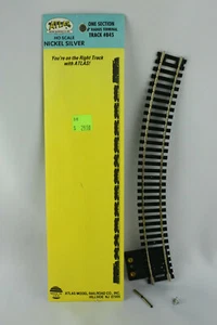 Atlas Model Railroad escala HO 845 18 pulgadas radio terminal tren vía níquel plata - Imagen 1 de 4