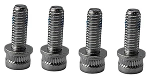 4 Pezzo Shimano Pinza Freno Argento Adattatore Fissaggio Bullone M6 Pm Fm Is - Foto 1 di 5