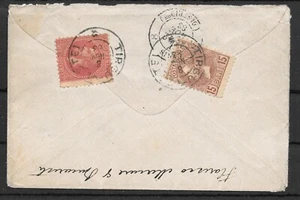 RUMÄNIEN 1883 SEHR SELTENE GEMISCHTE AUSGABE FRANKATUR AUF AUSLÄNDISCHEM BESTIMMUNGSBRIEF RRRR+++ - Bild 1 von 2