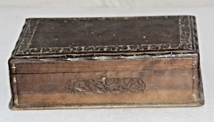 1800 Vintage Wooden Money Box/Jewelry BOX Handcrafted Old Original 10992 - Picture 1 of 8