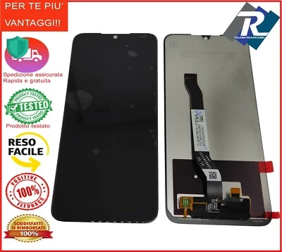 LCD DISPLAY TOUCH XIAOMI REDMI NOTE 8T M1908C3XG M1908C3XC NERO NO FRAME - Immagine 1 di 2