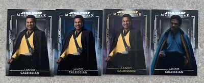 2020 Star Wars Masterwork Lando Purple Parallel /99 + Blue + 2 Base - Image 1 of 4