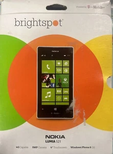 BRIGHTSPOT  NOKIA LUMIA 521 4G Windows 8 PREPAID PHONE POWERED BY T-MOBILE - Afbeelding 1 van 2