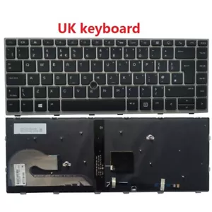 Laptop UK Keyboard for HP L11307-031 L14377-031 L11308-031 L14378-031 Backlit - Picture 1 of 3