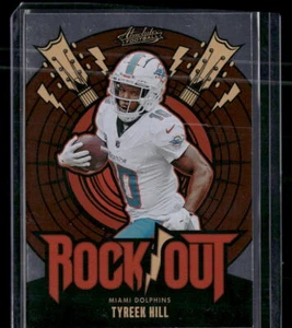 2024 Panini Absolute #RO-THL Tyreek Hill Rock Out Miami Dolphins - Picture 1 of 2