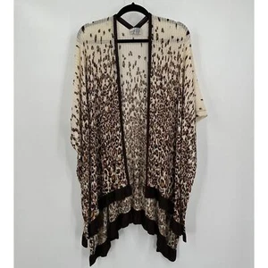 Chicos Mujer Envoltura Talla Única Estampado Animal Leopardo Guepardo Arrugado Ligero - Imagen 1 de 5