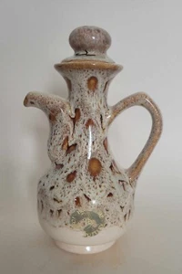 Vintage/Retro Fosters Pottery Brown Honeycomb Glazed Oil/Vinegar Jug 1970s - Picture 1 of 7