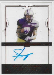 SHAQ THOMPSON 2015 LEAF CLEAR BRONZE ON-CARD AUTO ROOKIE RC SP PANTHERS - Picture 1 of 1