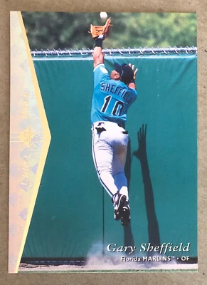 1995 SP - Silver - Gary Sheffield - #55 - Florida Marlins - NrMt+ - Image 1 of 4