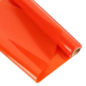 Orange Cellophane Wrap Roll 34"x100' 3 Mil for Gifts Treats DIY Decor - Picture 1 of 7