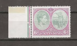 ST KITTS & NEVIS 1938/50 SG 74c CW 13b MNH - Foto 1 di 2