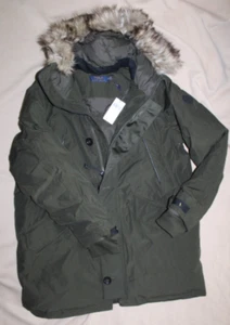 Polo Ralph Lauren Men's Olive Green Hooded Down Parka Jacket Sz XL NWT $548 - Picture 1 of 6