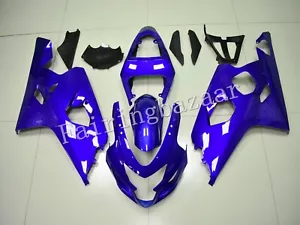 Fit for 2004 2005 GSXR600 GSXR750 Blue ABS Plastic Injection Mold Fairing Kit - Foto 1 di 6