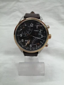 TIMEX T2N931 Intelligent Quartz Men's Watch Black Dial Analog Round From Japan - Picture 1 of 6
