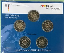 Deutschland 2 Euro Gedenkmünzensatz 2023 - 1275. Geburtstag Karl der
