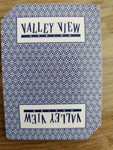 VINTAGE NEVADA - SINGLE SWAP PLAYING CARD - VALLEY VIEW CASINO - Picture 1 of 1