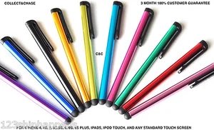 STYLUS con clip 3,5 mm capacitivo táctil PARA apple iphone 6 5 5c 4s y samsung galaxy - Imagen 1 de 2