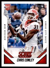 2015 Score Scorecard Chris Conley Kansas City Chiefs #425