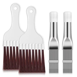 4 In 1 Set Air Conditioner Condenser Fin Comb 2 Ac Coil Cleaner Stainless Steel - Picture 1 of 7