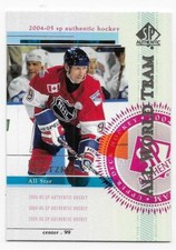 04/05 SP AUTHENTIC BASE/FUTURE WATCH/ALL-WORLD Hockey (#1-150) U-Pick From List